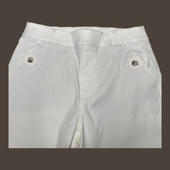 SPANX Stretch Twill Cropped Pant in White Sz: M - Picture 7 of 12